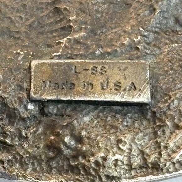 VTG Harley-Davidson Belt Buckle Proud To Be American Eagle Engine 1990 Harmony - Picture 3 of 9